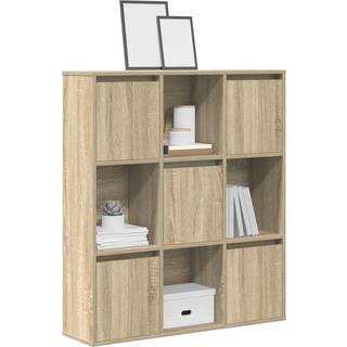 bogreol 89x24x101,5 cm konstrueret træ sonoma-eg