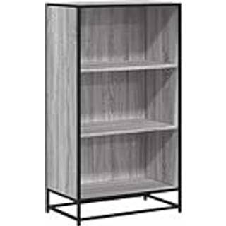 bogreol 60x35x107,5 cm konstrueret træ grå sonoma-eg