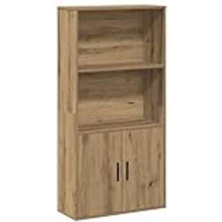 bogreol 60x24x120 cm konstrueret træ kunsteg