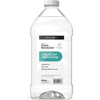 Clean Revolution Flydende Gel Hndsbe Silkeagtig rig Flydende Hurtigskum Hurtigskylning Indeholder gte teriske olier (Forest Escape) 64 Fl Oz