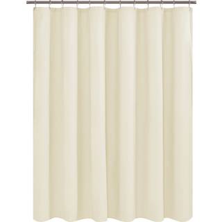 Fru fantastisk præget mikrofiber bruser gardin foring 70 x 72 tommer blødt stof bruser gardin vaskbart og vandafvisende 70x72 creme