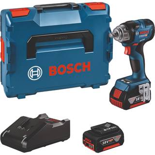 Bosch Professional GDS 18V-330 HC Slagnøgle med 2 stk. 5,0Ah batteri, lader og L-BOXX