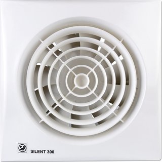 Ventilator Silent 300CZ m. kontraspjæld og kugleleje