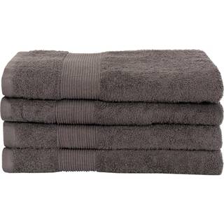 Badehåndklæde - 70x140 cm - 100% blødt bomuld - Gråt badehåndklæde fra Nordstrand Home