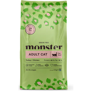 Monster Adult Cat - Kornfrit, Kalkun og Kylling - 6kg