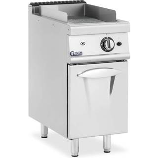 Stegeplade gas - 6 kW - rillet - 50 til 300 °C