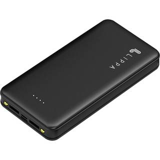 Lippa 20.000 mAh powerbank 2 x USB-A output, Sort - Powerbanks fra Lippa