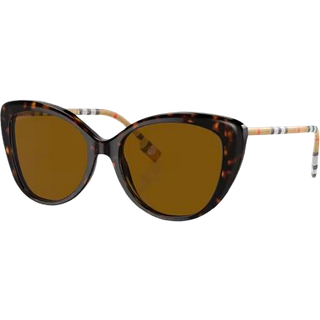 Burberry Kvinde BE4407 385483 Solbriller Acetat Brun Brun Cat Eye Polariseret