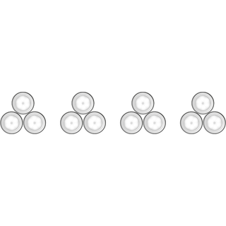 LED Lys med Sensor Trådløse - 12 stk