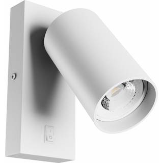 Squalla Variosa GU10 - afbryder, væglampe, uden lyskilde, 230V, IP20, 55x100mm, hvid, rundt