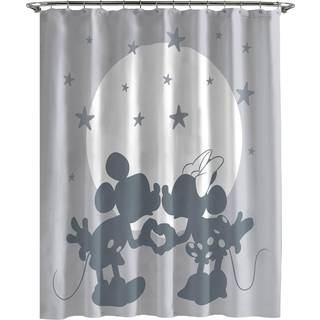Jay Franco Disney Mickey Mouse og Minnie Mouse Broesforhæng - Licenseret badeværelse D? Cor til børn eller teenagere - 70 x 72 tommer vaskbart st