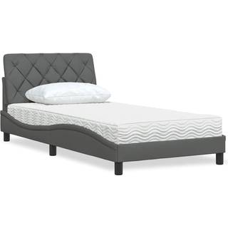 Seng Med Madras Stof - Mørkegrå / 100 x 200 cm