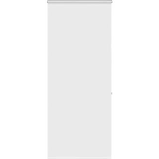 Bruserullegardin Stofbredde 76 Cm Hvid - med kassette / 100 x 240 cm