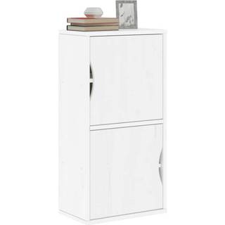 sideskab ODDA 40x24x79 cm massivt fyrretræ hvid