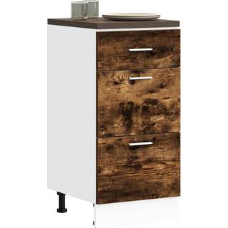 underskab "Lyon" røget eg 40x46x81,5 cm konstrueret træ