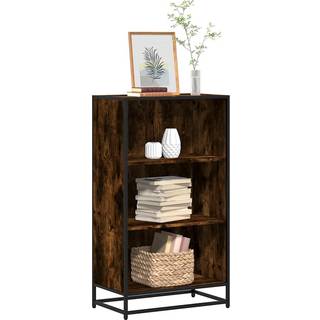 Bogreol 60X35X170,5 Cm Konstrueret Træ Etræsfarve Røget Eg - 60 cm / 107.5 cm