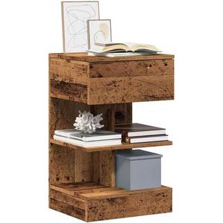 Sengebord 40X35X65 Cm Konstrueret Træ - 2 / Gammelt træ