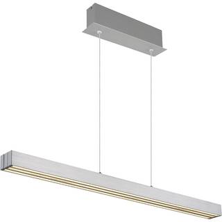 LED-hængelampe Ethan, alufarvet, metal, 150 cm, udtrækkelig