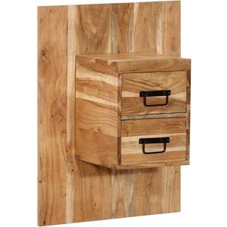 sengebord 60x32x80 cm massivt akacietræ