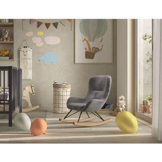 Gyngestol til børn – Rocky, bouclé, antracit