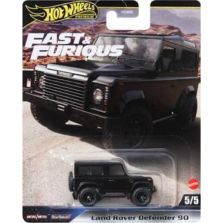 Hot Wheels snabbt och roligt Auto Land Rover Defender 90 Die Cast Model 1:64 Skala - Längd 7 cm - Hyp74