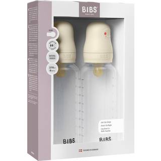 Bibs Baby Bottle Round Silicone Slow Flow Baby Blue (2x270 ml)