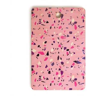 Society6 Emanuela Carratoni Pink Terrazzo Style Cutting Board 16 """" X 10.5 """" X 1/2 """" .5lb Multi