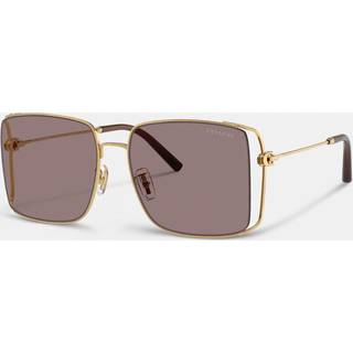 Coach HC7174D CW429 Asian Fit 94417N 59 Solbriller Kvinder Guld - Shiny Gold - 59mm
