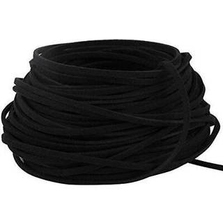 Peradstreason sort faux ruskind ledning blonder l?der ledning til smykker, der fremstiller 3x1,5 mm-20 fod.