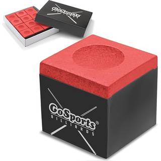 GoSports Premium Pool Cue Chalk Cube 12 Pack - Rd Billard Pool Stick Chalk