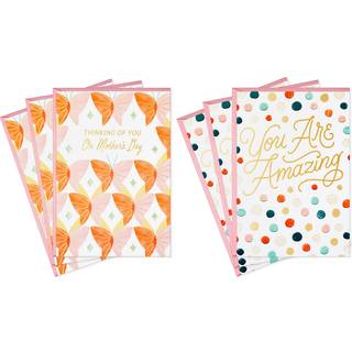 Hallmark -pakke med 6 mødre dagskort og konvolutter (tænker på dig)