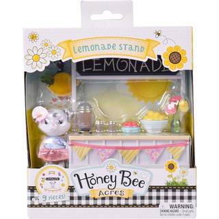 Honey Bee Acres Sweet & Sour Lemonade Stand Komplet s?t med Miniature Doll Figur 9 stykker i alderen 3+