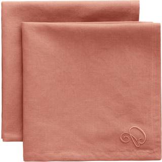 Decotique Sienna Serviet 45x45 Cm 2-pak - Servietter & Tilbehør Hør Rosa - ML-12