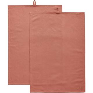 Decotique Sienna Viskestykke 50x70 Cm 2-pak - Viskestykker Bomuld Rosa - ML-16