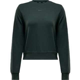 Nike Women's Dri-Fit One Crew Neck French Terry Sweatere Damer størrelse XL farve olivengrøn