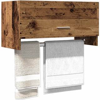 garderobe, gammel trælook, 70x32,5x35 cm, konstrueret træ