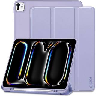 iPad Pro 13 (2024) Tech-Protect SmartCase Pen Tri-Fold Folio Cover - Violet