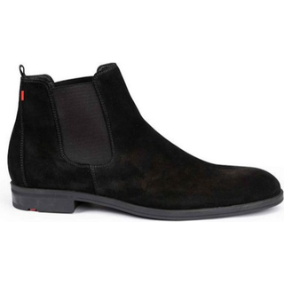 LLOYD Fausto Sort chelsea støvle i blødt ruskind (UK size 11) Str. 46