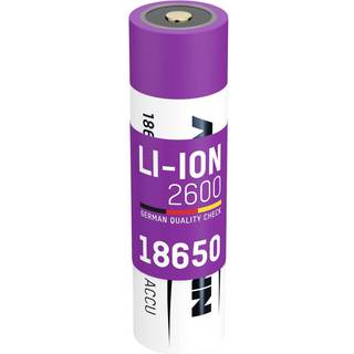 Ansmann - 18650 Batteri 2600mAh (med knop)