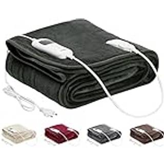 Arebos® elektrisk tæppe 200x180cm, vaskbart ved 40°.