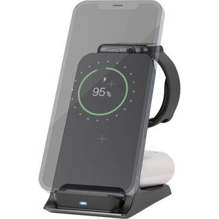 3i1 trådløs QI bordoplader Iphone/Airpods/Smartwatch