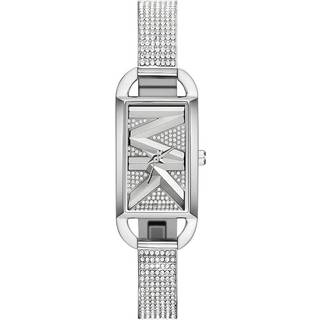 MK Mini Empire Pavé Silver-Tone Bangle Watch - Silver - Michael Kors - ONE SIZE