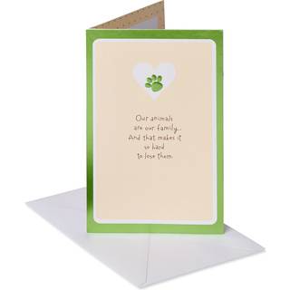 American Greetings Pet Sympathy Card (Vores dyr er vores familie)