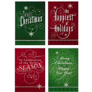Hallmark Image Arts Christmas Boxed Cards Assortment Elegant bogstaver (4 design 24 kort med konvolutter)
