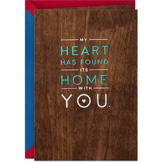 Hallmark Signature Wood Valentines Day Card til mand kone kæreste (elsker vores liv sammen) Jubilæumskort Kærlighedskort