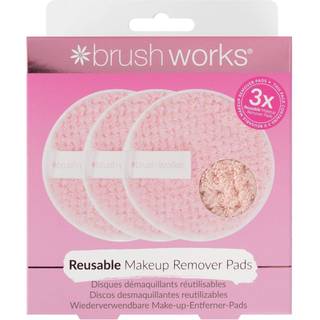 Brushworks Reusable Makeup Remover Pads vaskbare makeupfjerner-rondeller 3 stk. - 3 stk.