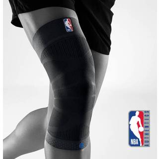 BauerFeind Sports Compression Knee Support NBA - Letv?gtsdesign med gribende zoner til basketball kn? smertelindring og ydeevne med teamdesign (B