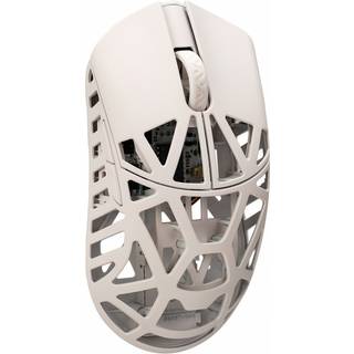 WLMouse BEAST X Max Trådløs Gaming Mus - Hvid/Gul [Omron Opticals]