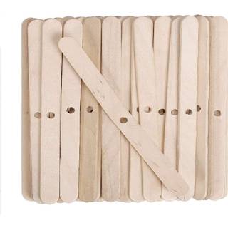 Dingpai 100pcs Wooden Candle Wick indehavere Candle Wick Centering -enheder til stearinlys Making Candle Wick Bars Wick Clips til Cand Centering