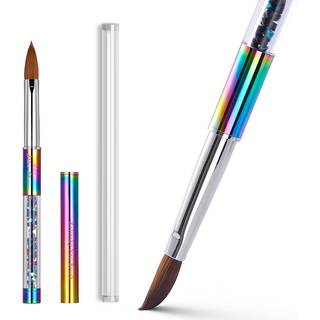 Shine Chance Acrylic Nail Brush St?rrelse 14 100% Real Kolinsky Art Nail Brush til akrylpulverp?f?ring H?ndlavet Kvinder Manikyr Extension Tool t